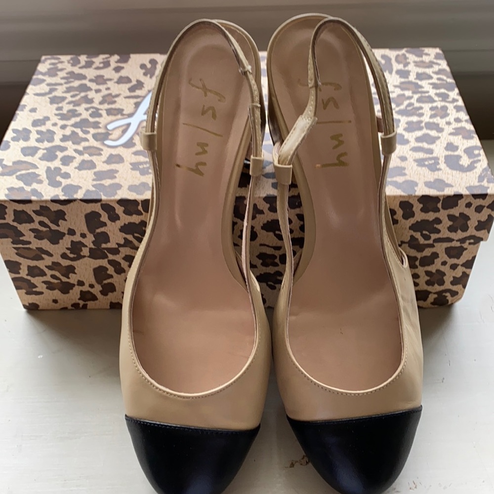 French Sole sling backs